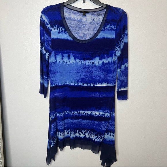 171. Cupio Blue Multii Soft Stretchy Top M - Picture 1 of 4